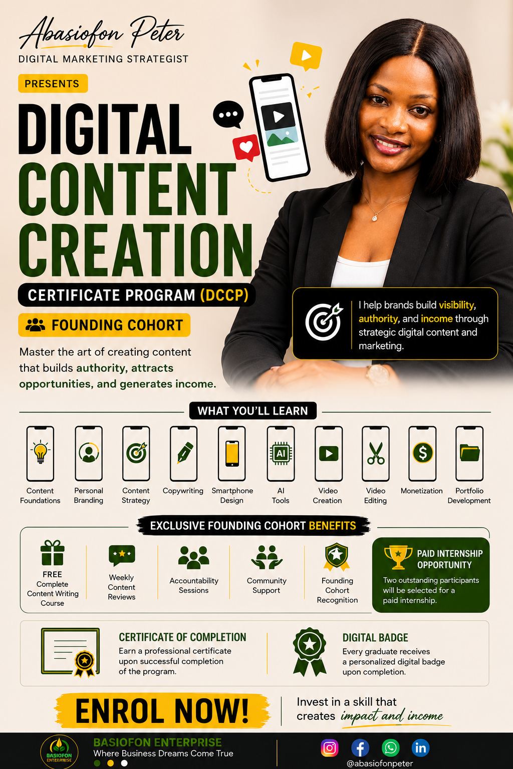 Digital Content Creation Certificate Program (DCCP) cover